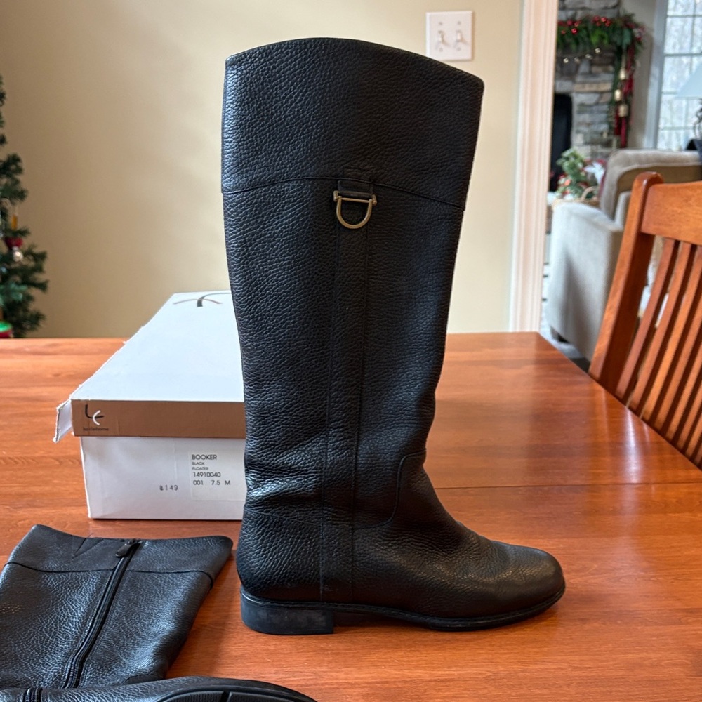 Black tall boots
